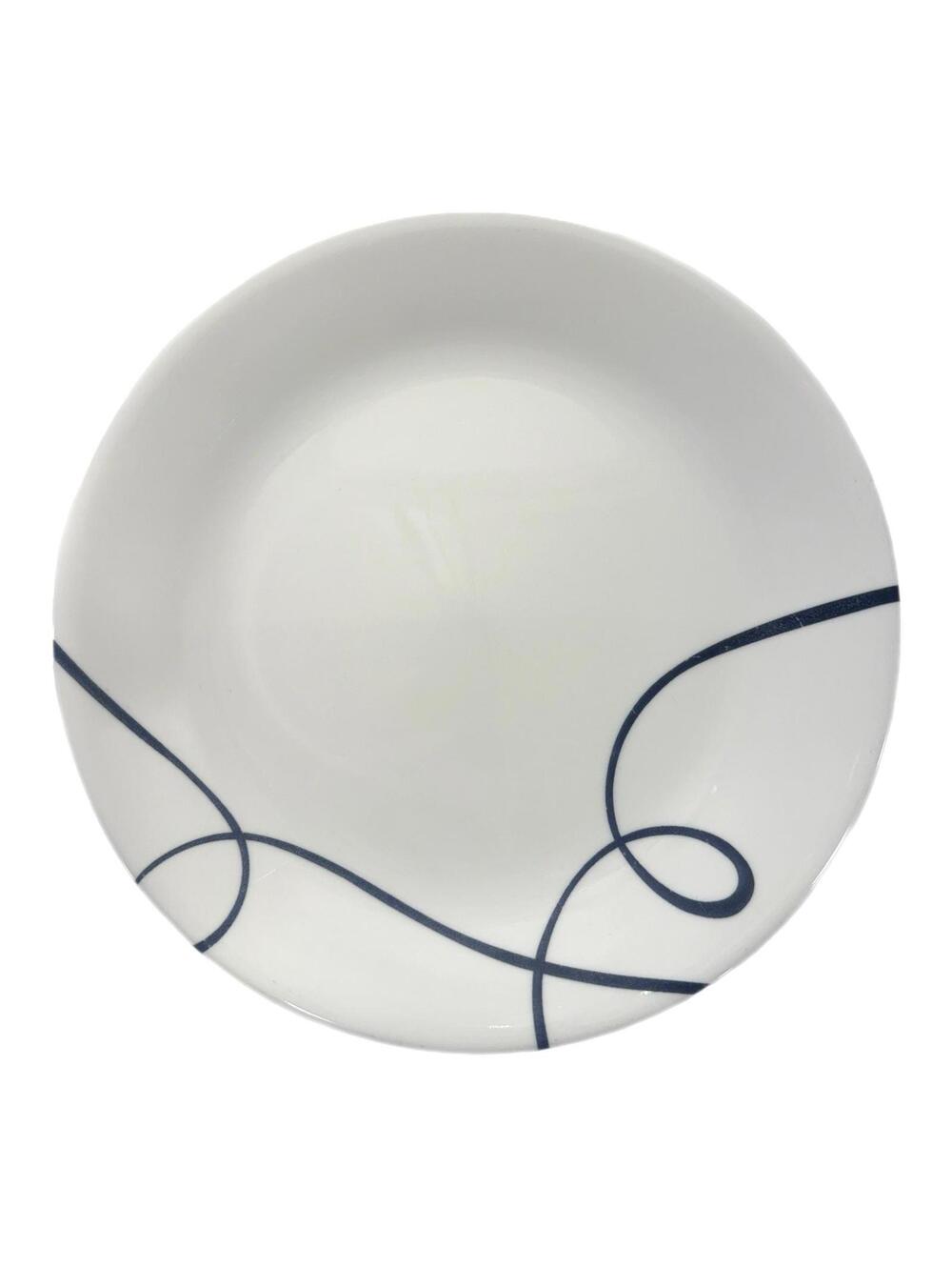 Vintage Corelle Lia Ceramic 10.25” Dinner Plate – Cobalt Blue Swirl